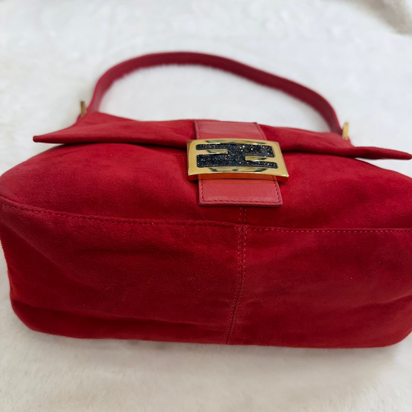 Fendi Red Mamma Baguette Shoulder bag