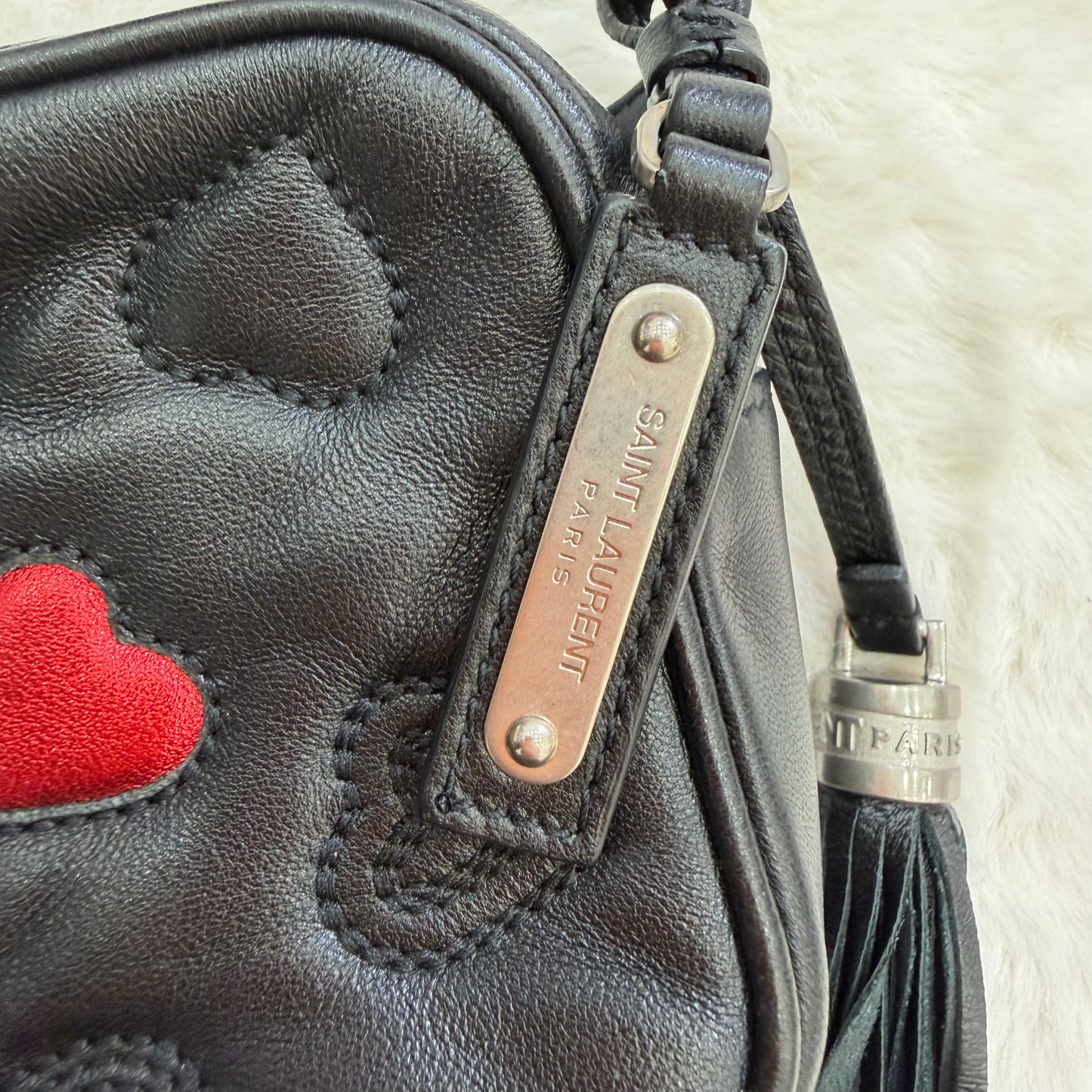 YSL Yves Saint Laurent Heart Lou Camera Bag