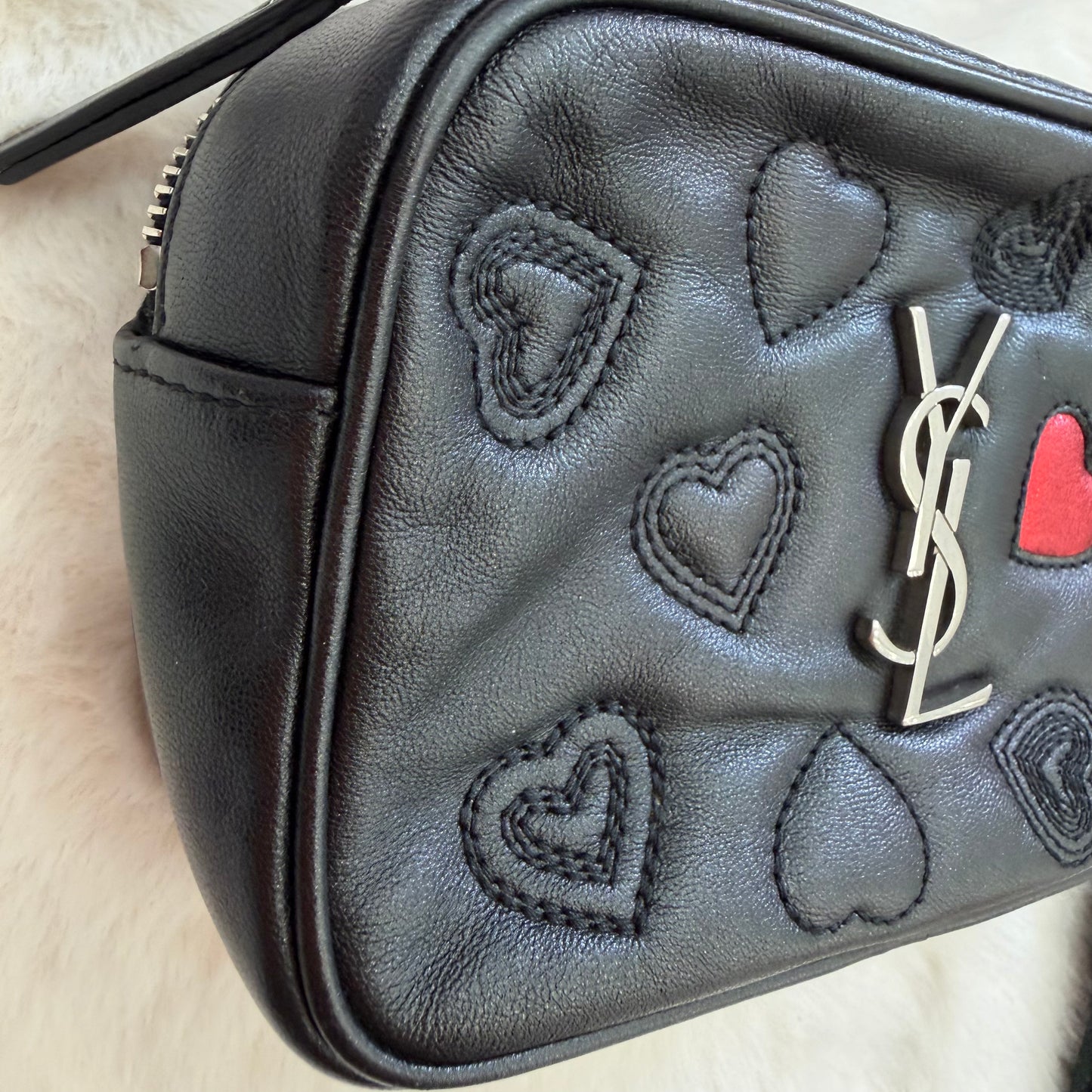 YSL Yves Saint Laurent Heart Lou Camera Bag
