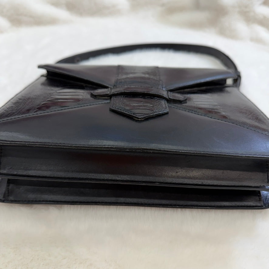 YSL Yves Saint Laurent Black Leather Shoulder Bag