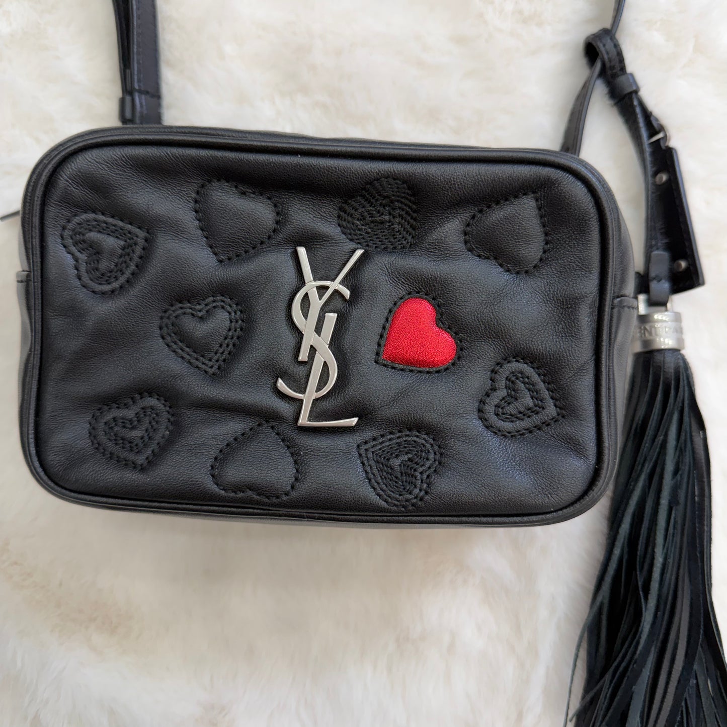 YSL Yves Saint Laurent Heart Lou Camera Bag