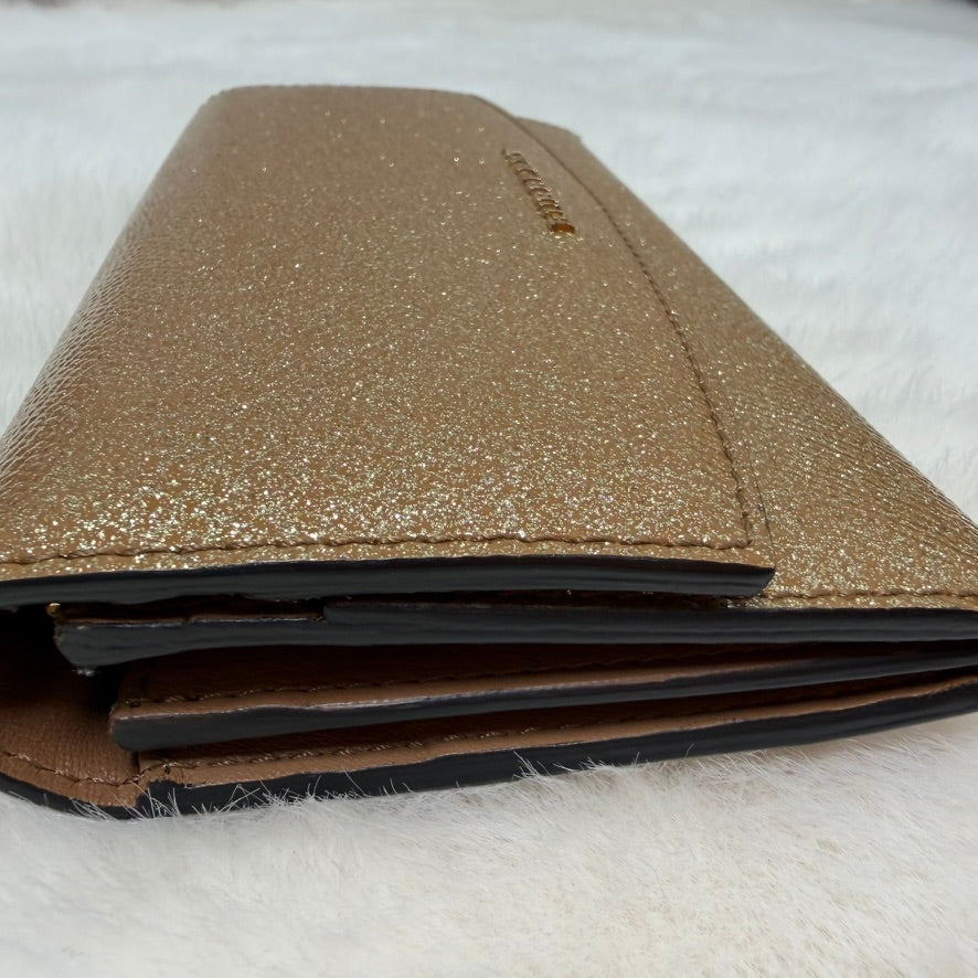 Burberry Gold Glitter Long Wallet