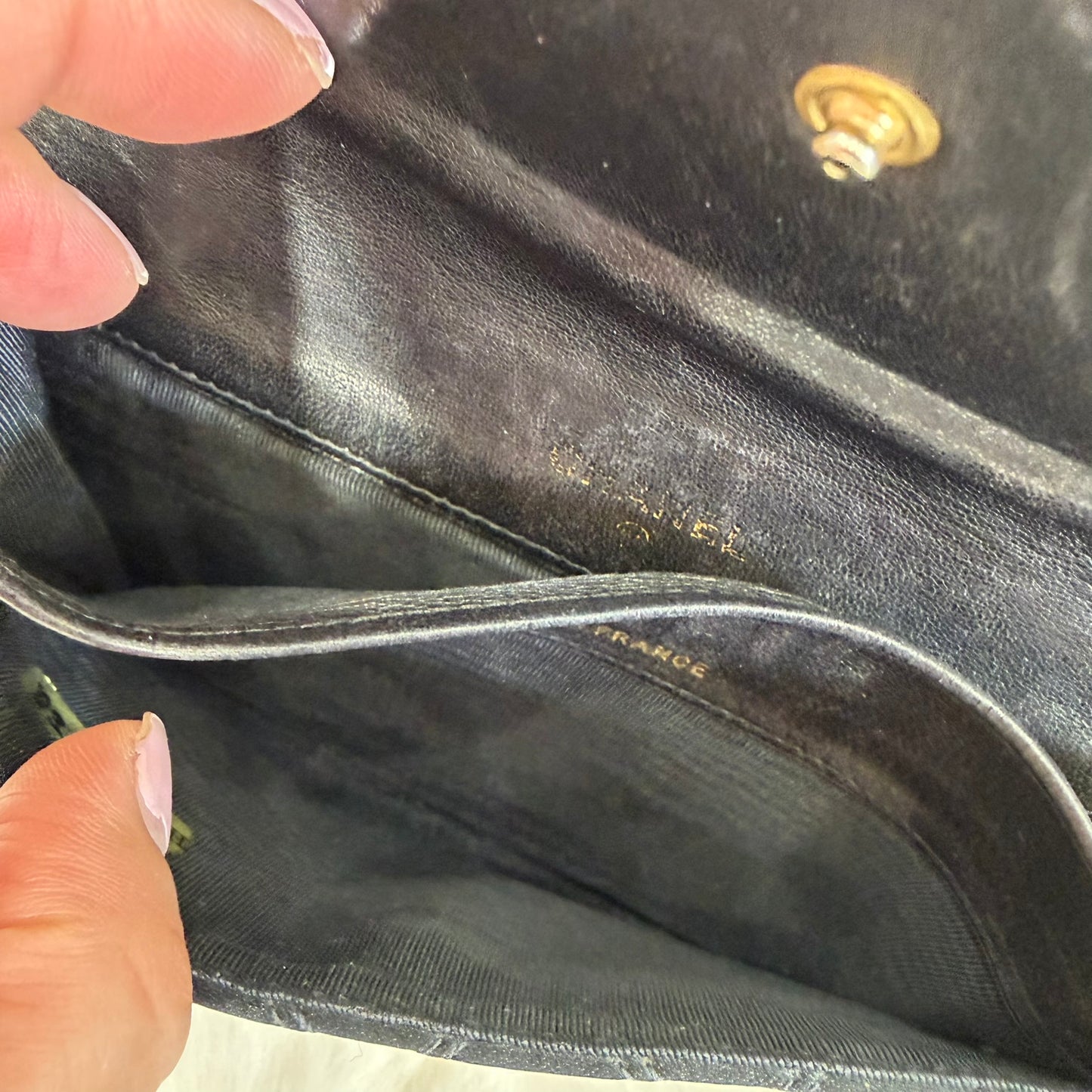 Chanel Black Fabric CoCo Mark Wallet