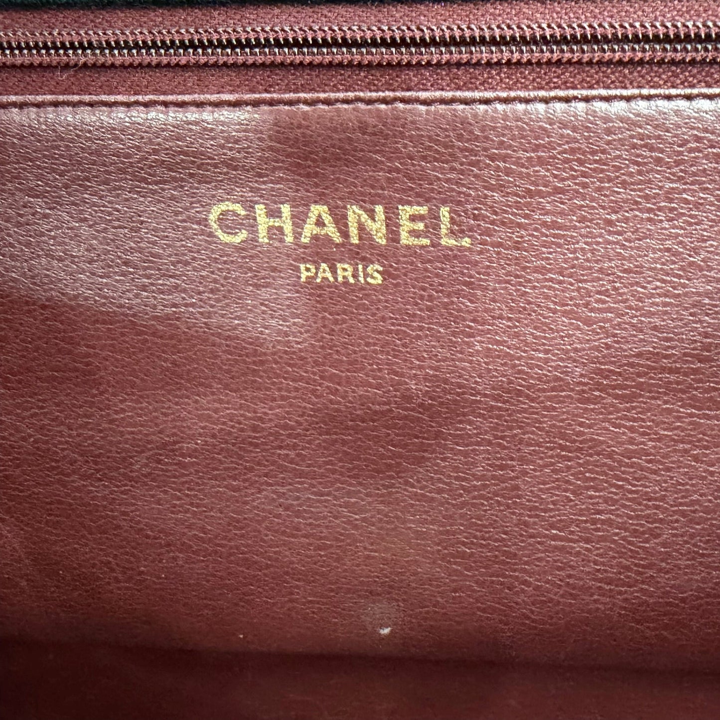 CHANEL black cotton quilted single flap shoulder bag