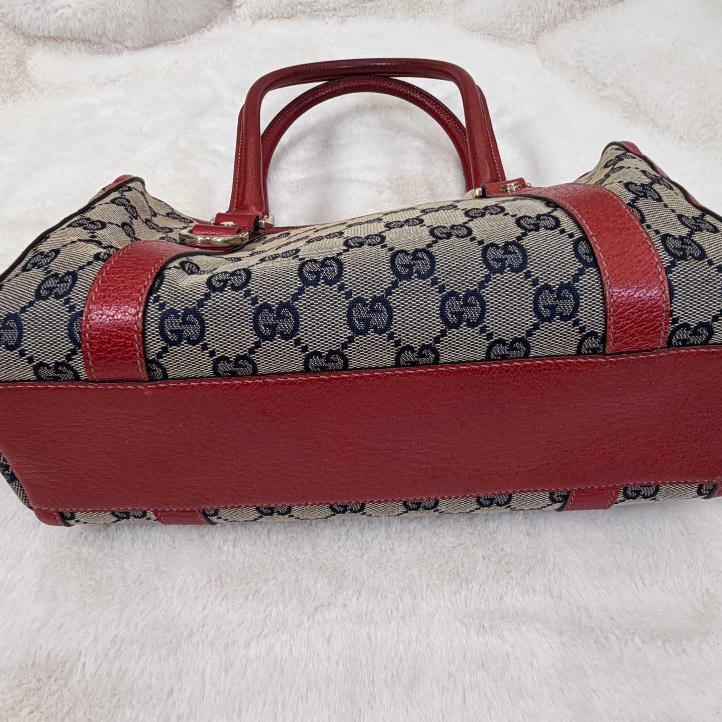 Gucci Red Abbey Boston Bag