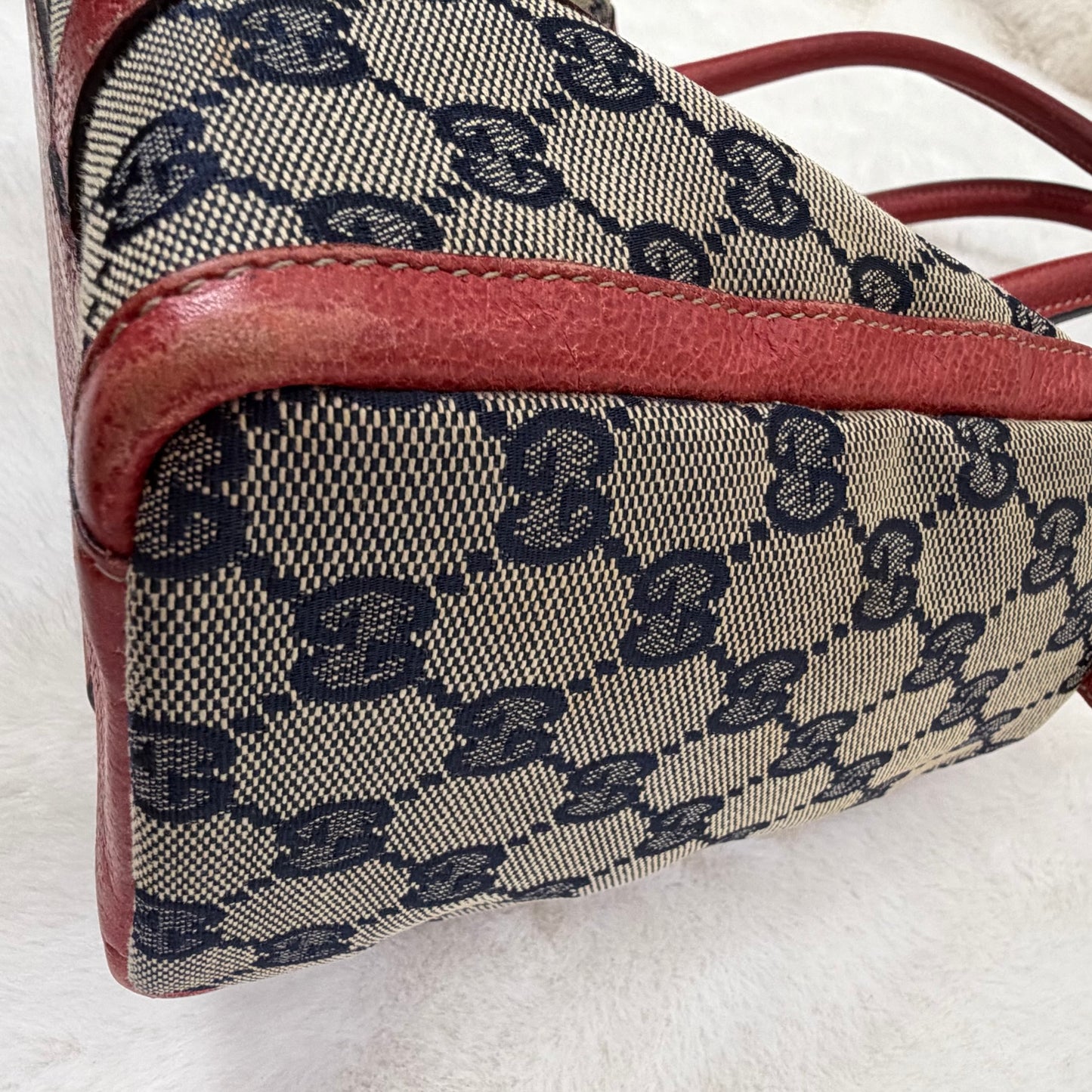 Gucci Red Abbey Boston Bag