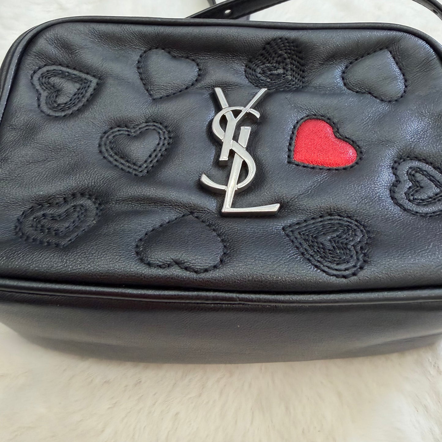 YSL Yves Saint Laurent Heart Lou Camera Bag