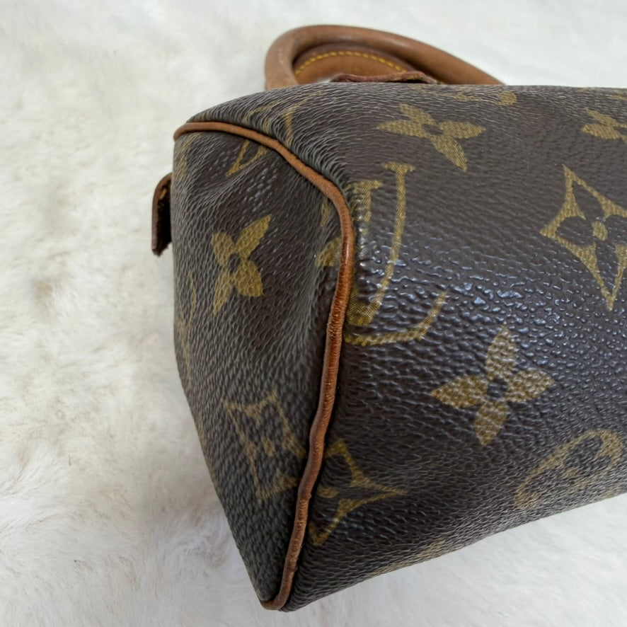Louis Vuitton Brown Monogram Mini Speedy Crossbody Bag