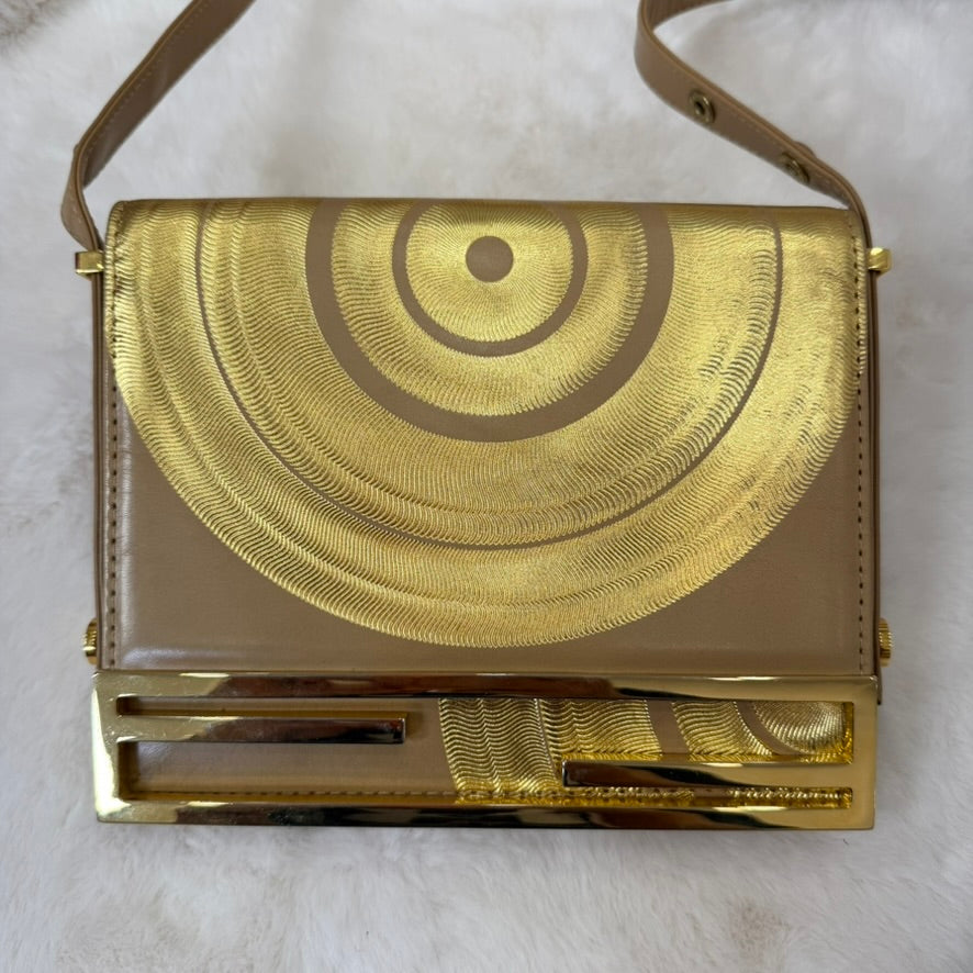 Fendi Gold Crossbody Bag