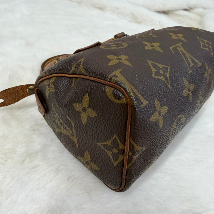 Louis Vuitton Brown Monogram Mini Speedy Crossbody Bag