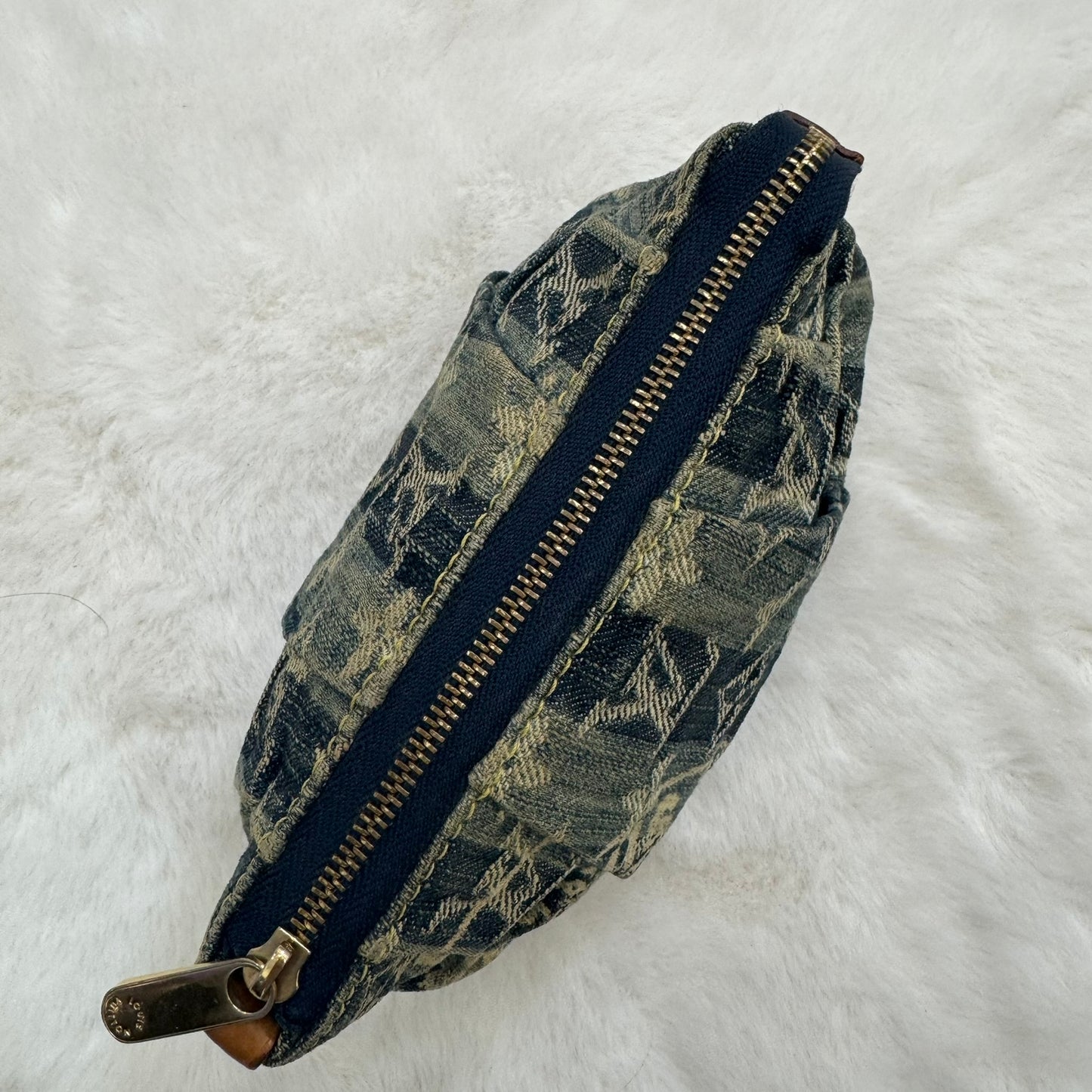 Louis Vuitton Blue Denim Pouch