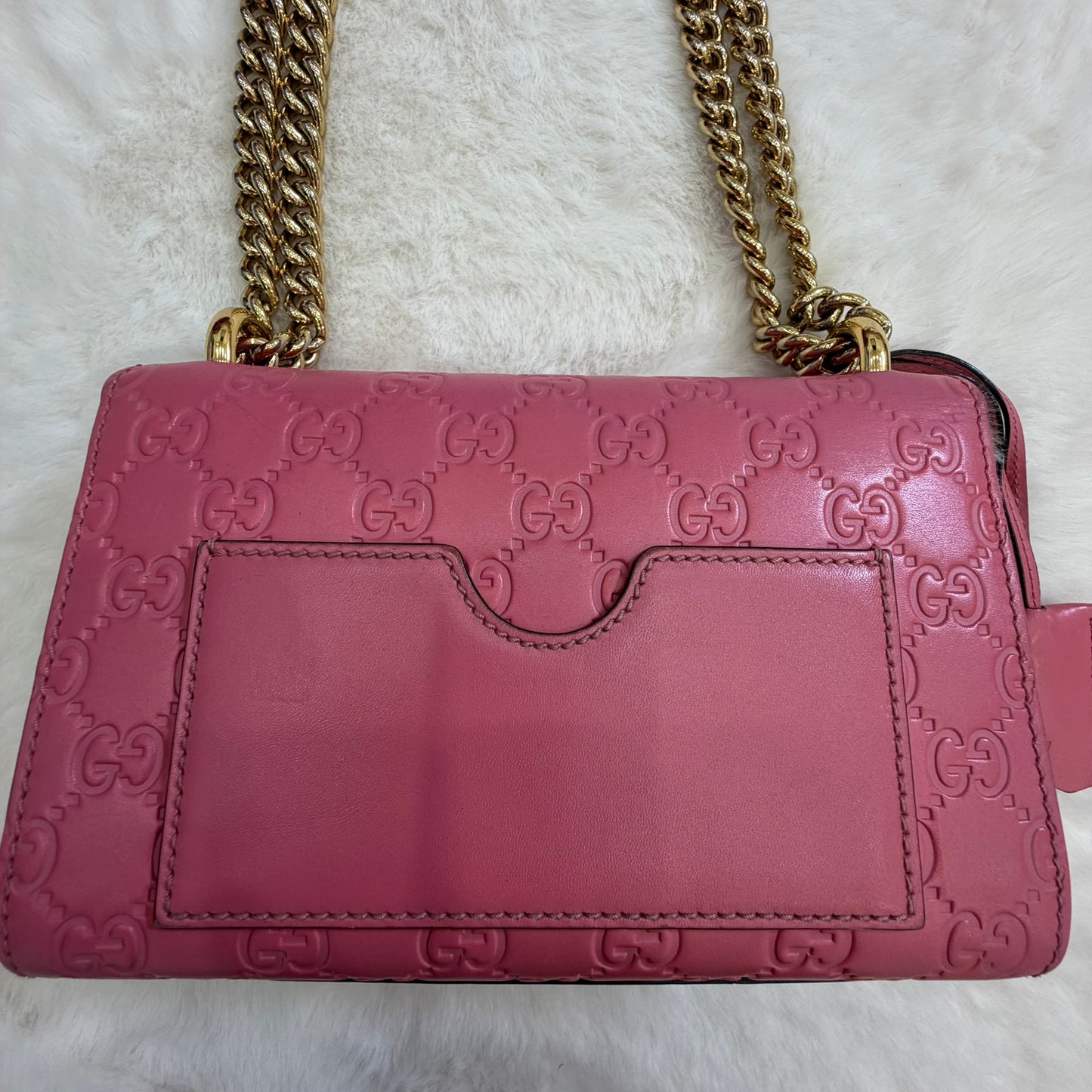 Gucci Pink Small Guccissima Padlock Crossbody/ Shoulder bag