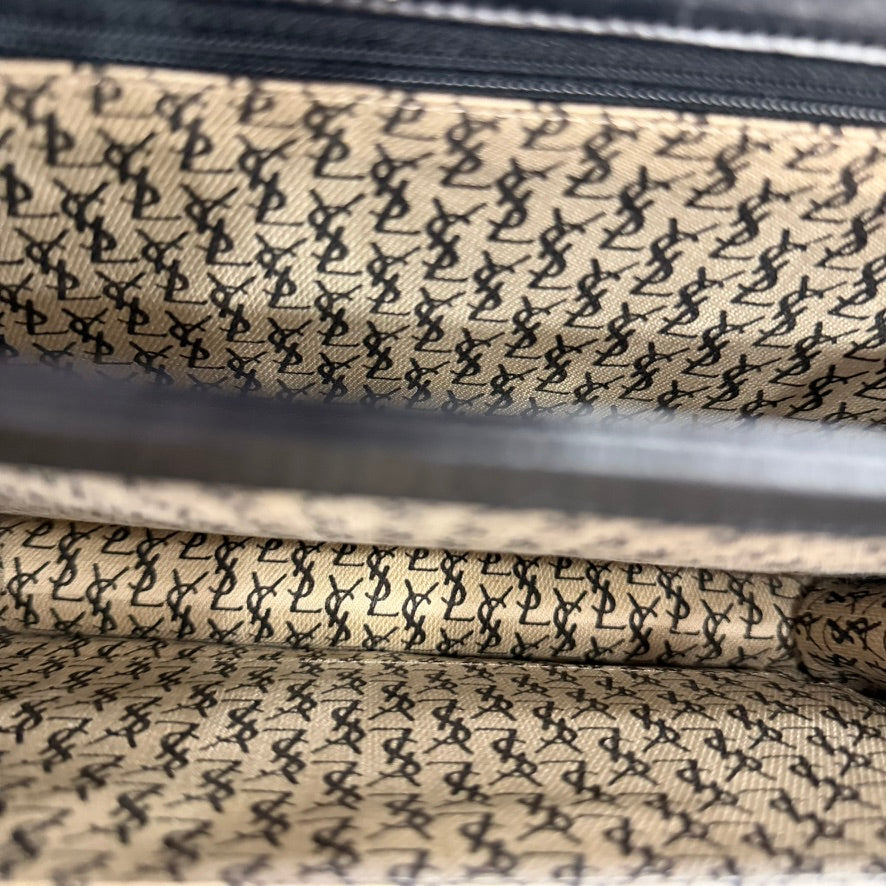 YSL Yves Saint Laurent Black Leather Shoulder Bag