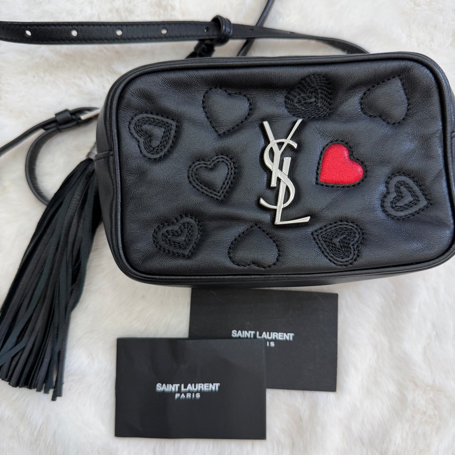 YSL Yves Saint Laurent Heart Lou Camera Bag
