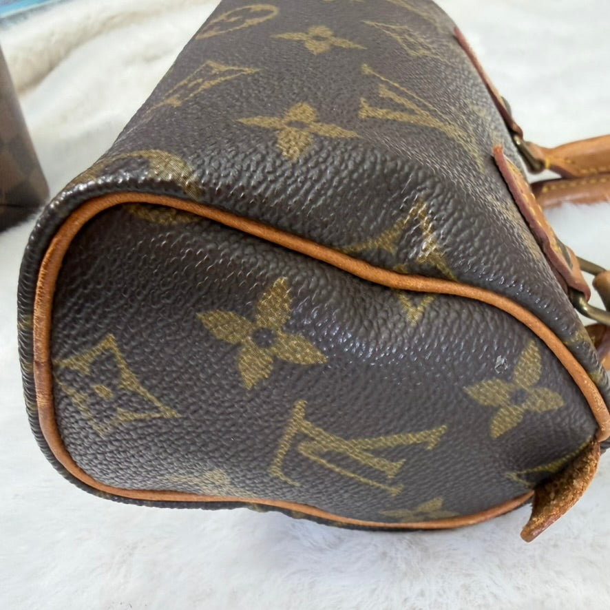 Louis Vuitton Brown Monogram Mini Speedy Crossbody Bag
