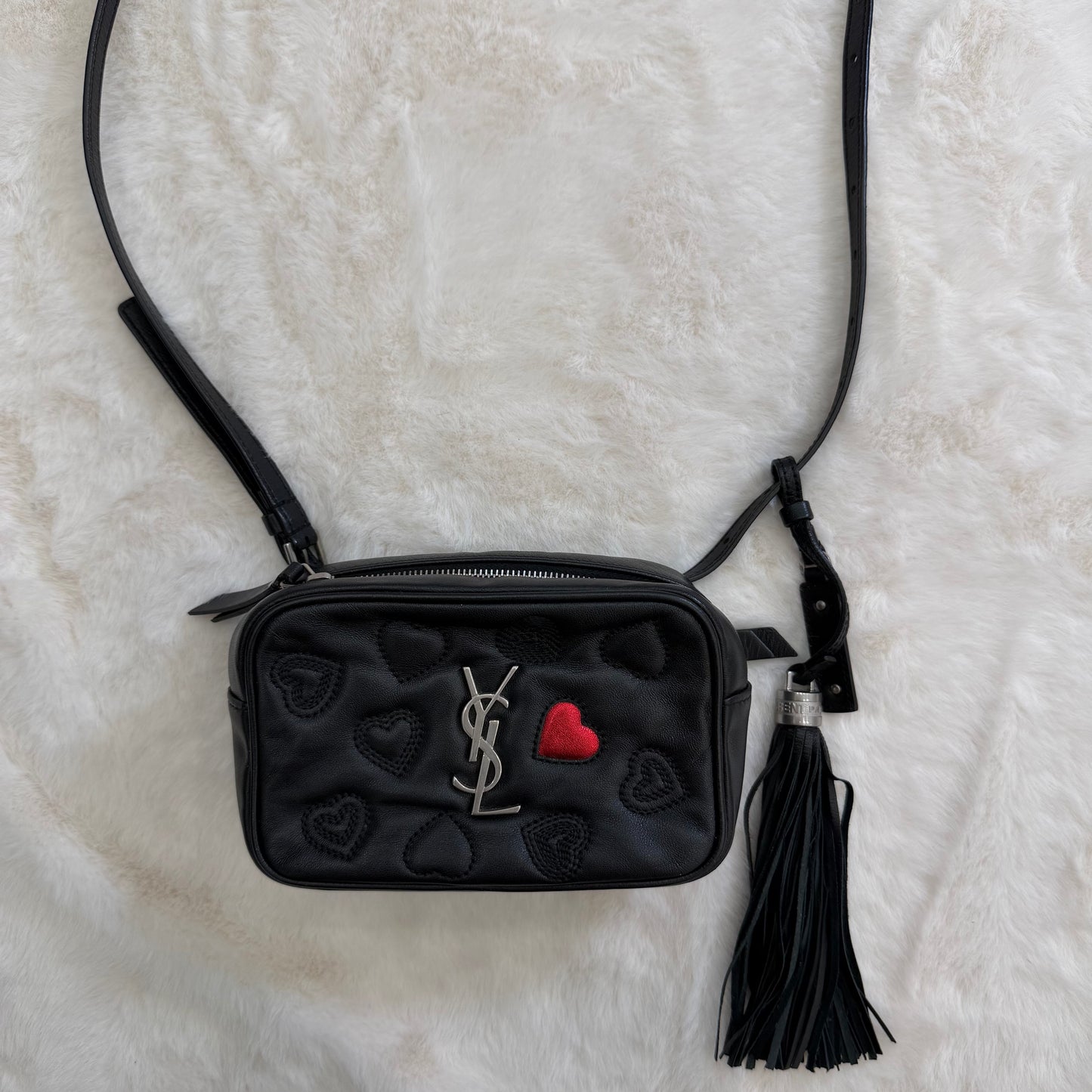YSL Yves Saint Laurent Heart Lou Camera Bag