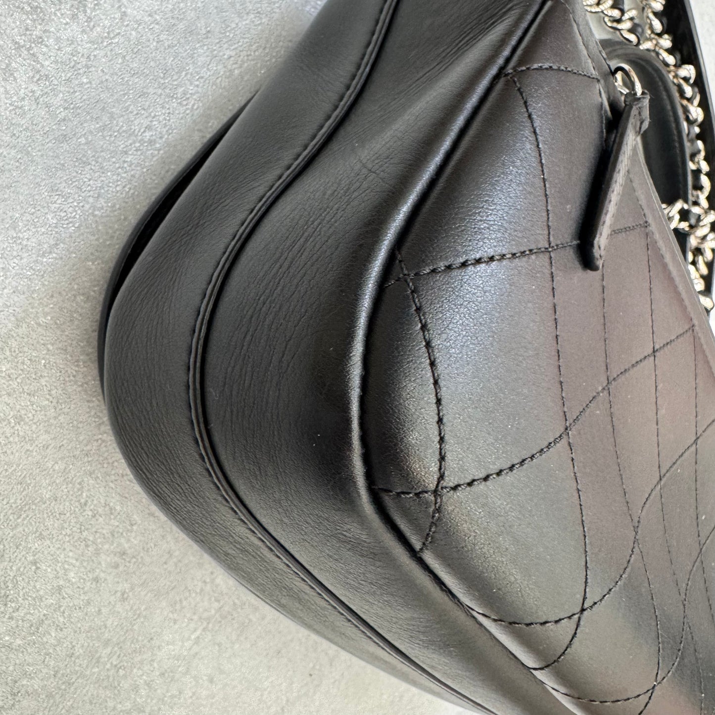 CHANEL Black Ring My Bag Top Handle/Crossbody Bag Calfskin