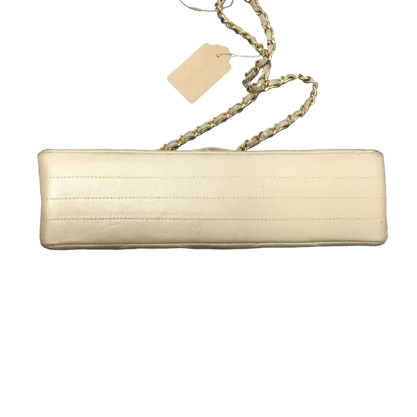 CHANEL Vintage Tan/Beige Single Flap Crossbody/Shoulder Bag