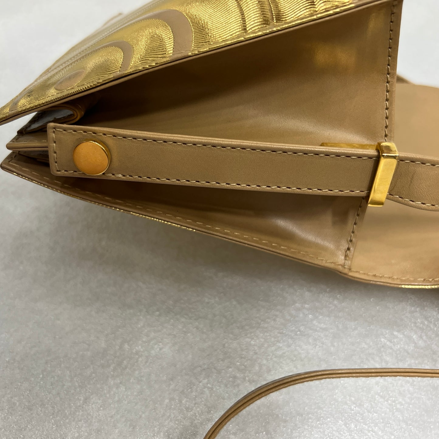 Fendi Gold Crossbody Bag