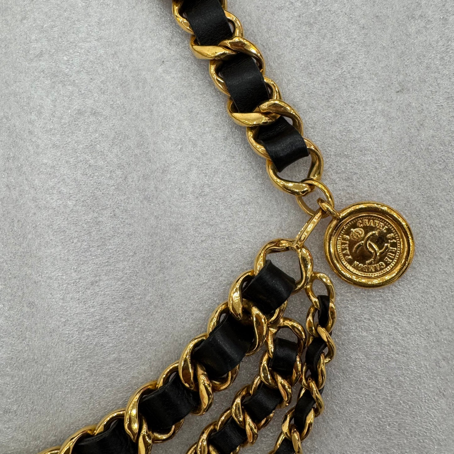 CHANEL gold toned necklace/belt
