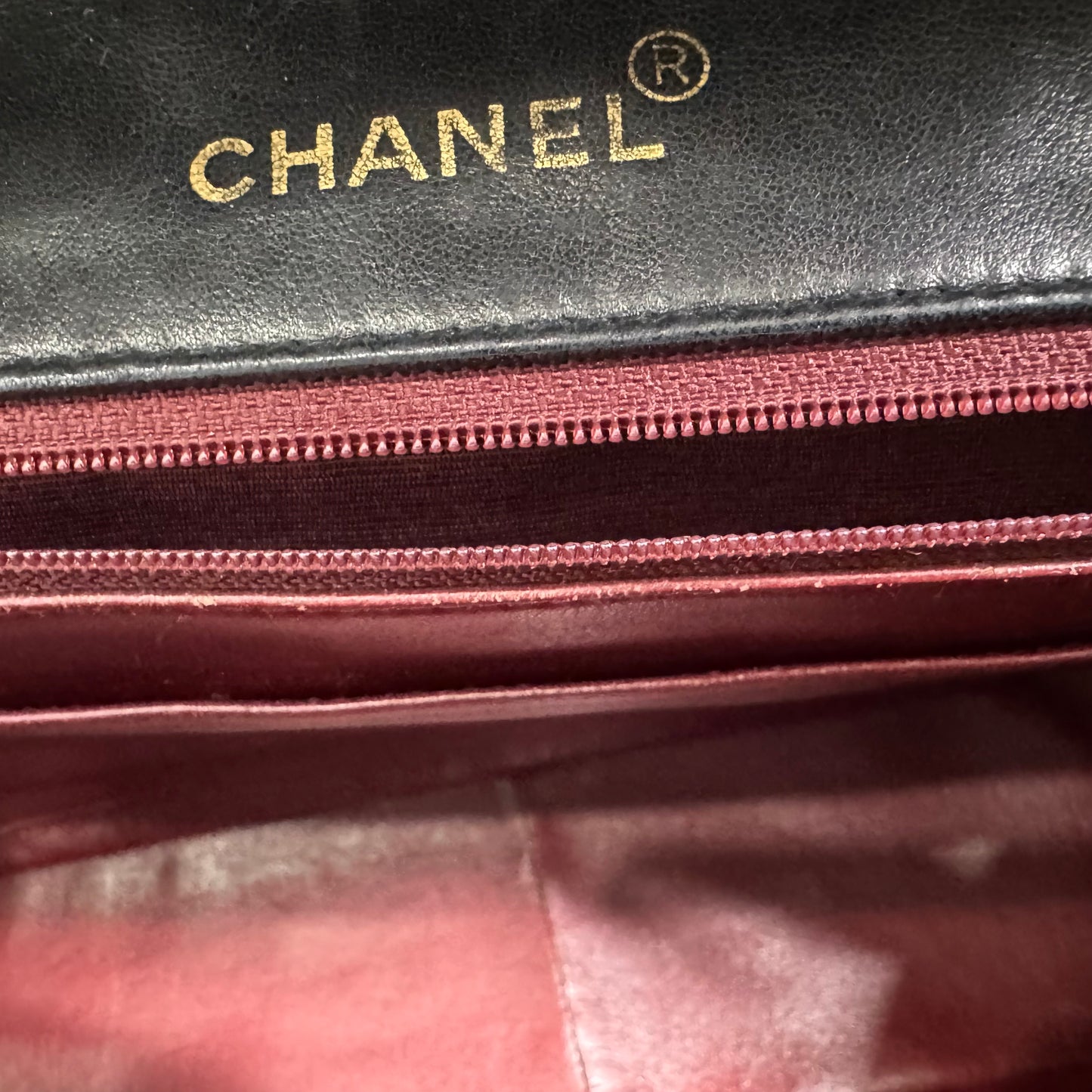 CHANEL Vintage XL Jumbo Single Flap Quilted Lambskin Shoulder/Crossbody Bag