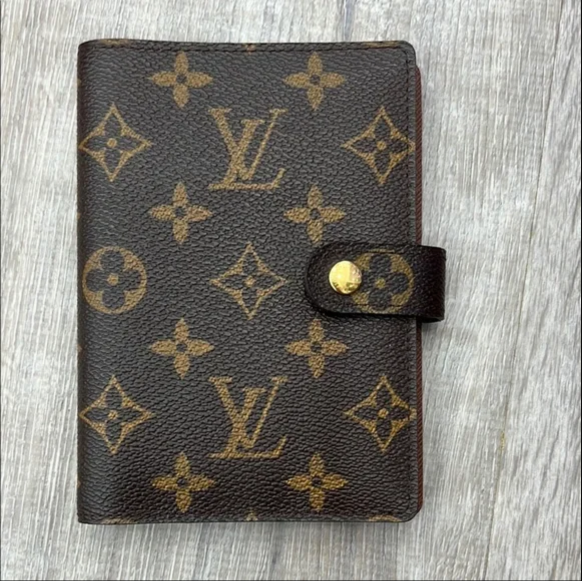 Louis Vuitton Brown Monogram Ring Agenda Cover PM