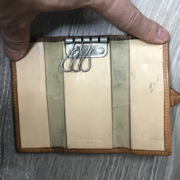 Dior Tan Monogram Key Holder