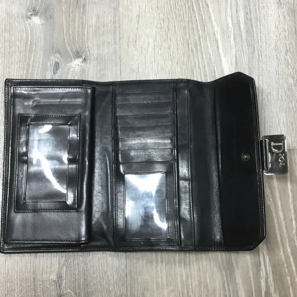 Dior Elegant Black and Gray Wallet