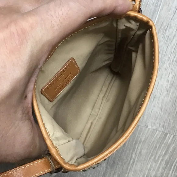 Dior Beige and Brown Monogram Shoulder Bag
