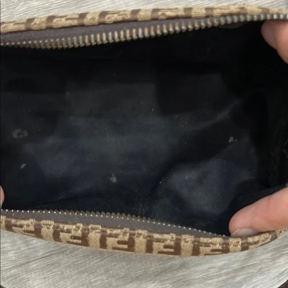 Fendi Brown Shoulder Bag with Signature Monogram