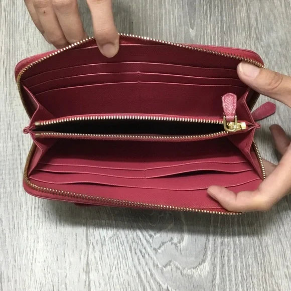 Prada Rose Pink Bow Wallet