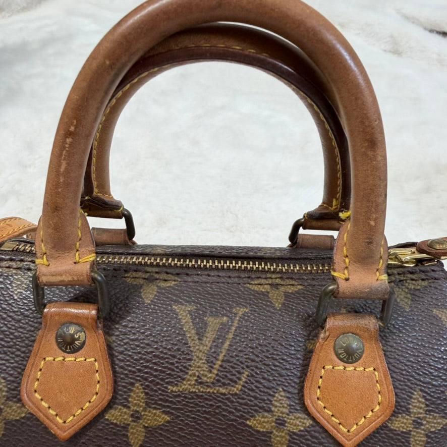 Louis Vuitton Brown Monogram Mini Speedy Crossbody Bag
