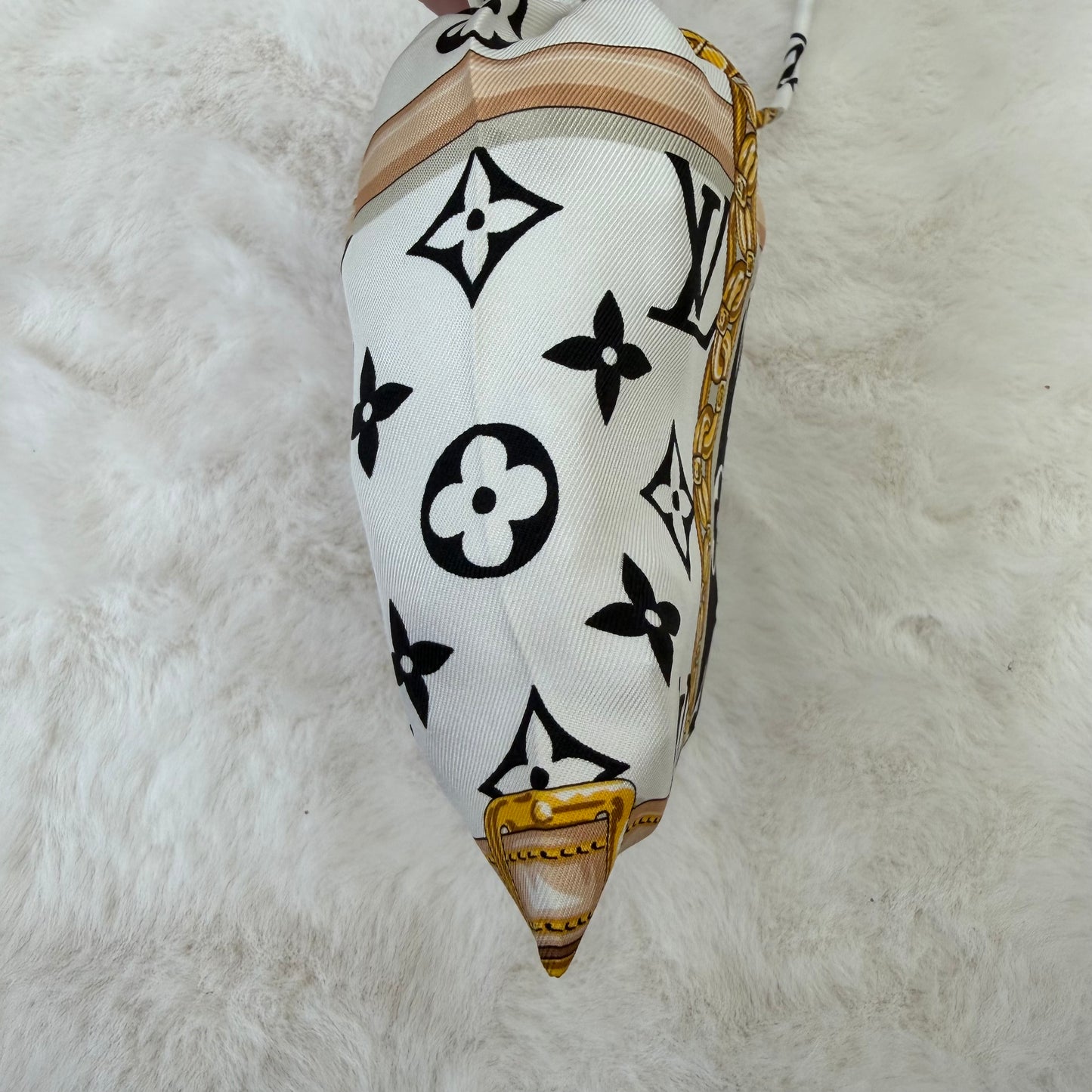 Louis Vuitton Black and White Cosmetic Bag