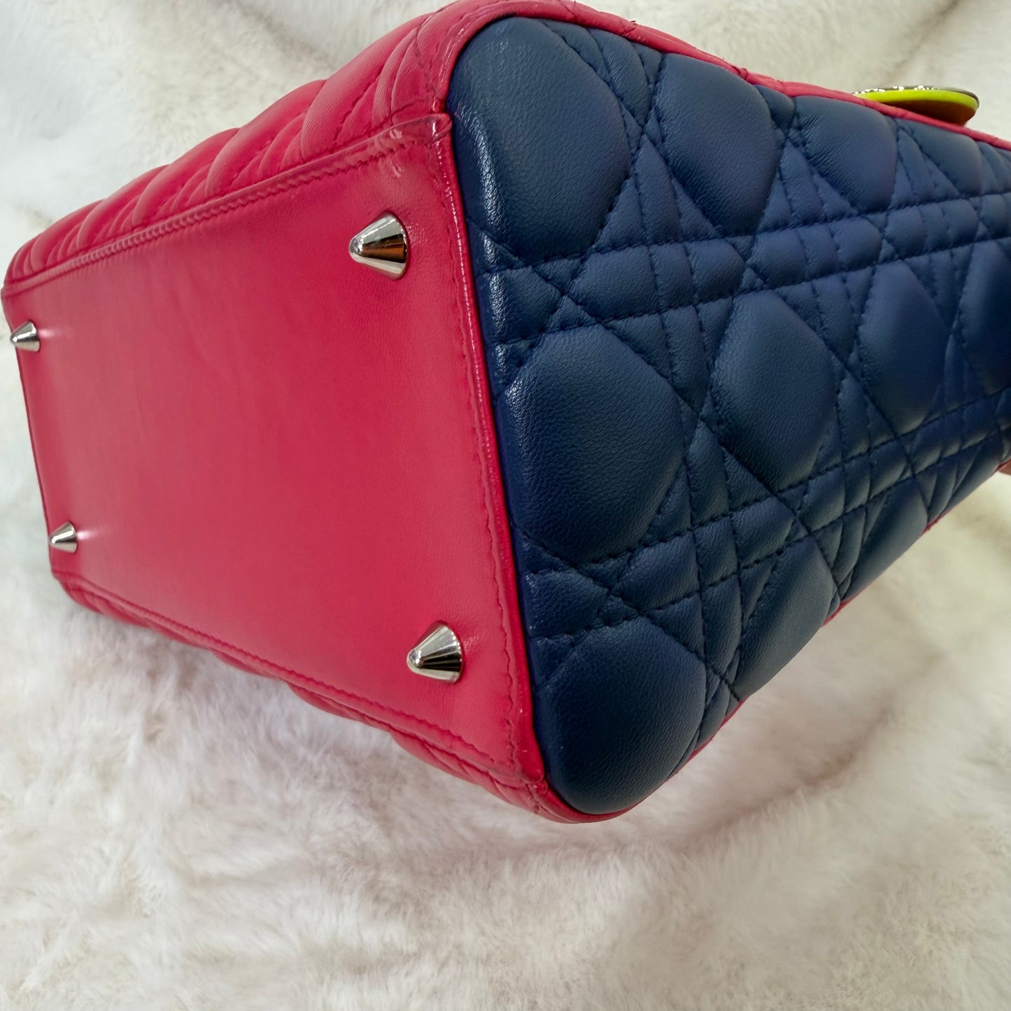 Christian Dior Lady Dior Tricolor Medium Crossbody Bag