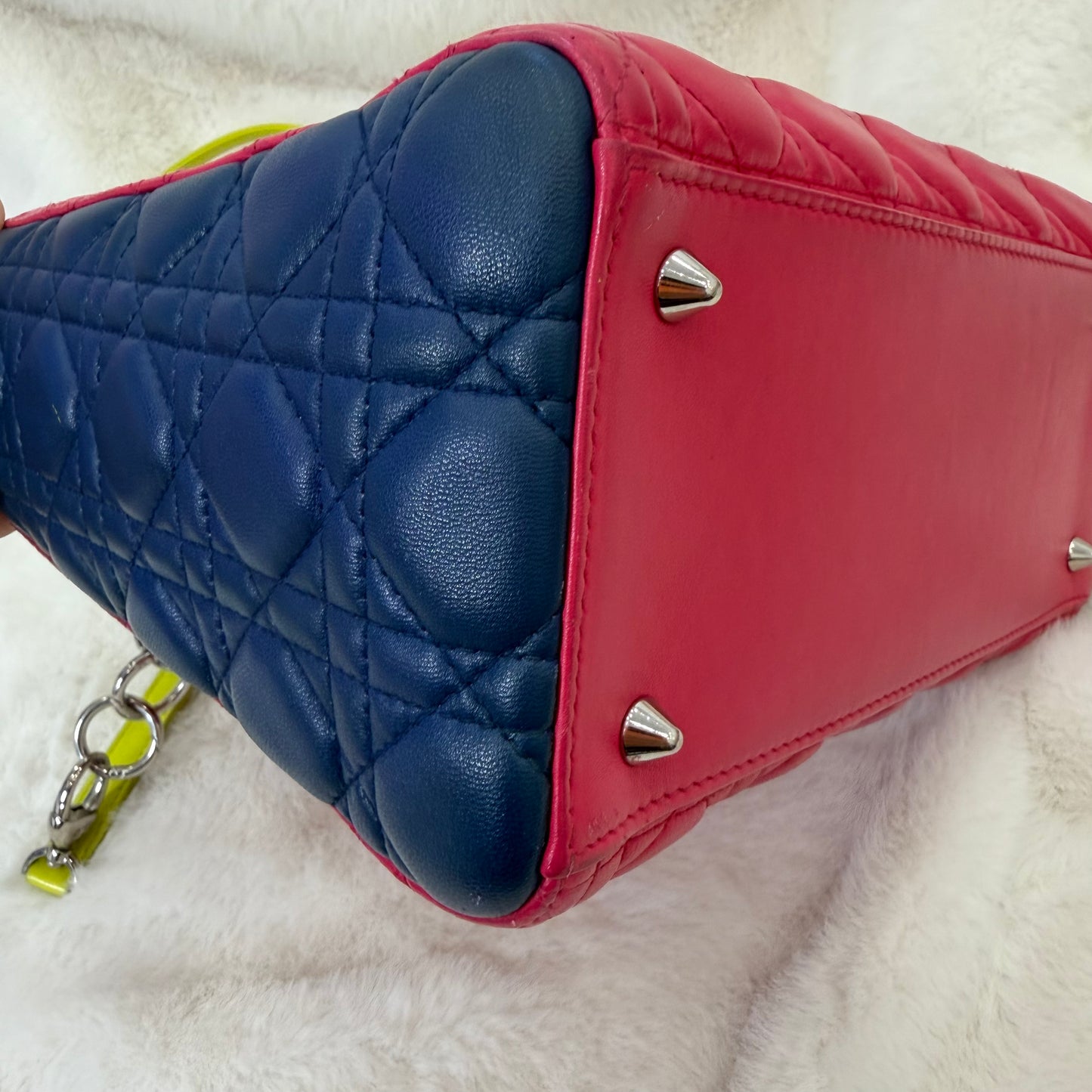 Christian Dior Lady Dior Tricolor Medium Crossbody Bag