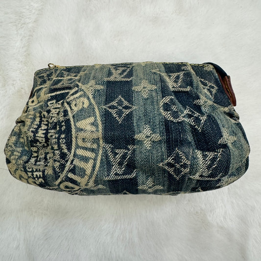 Louis Vuitton Blue Denim Pouch