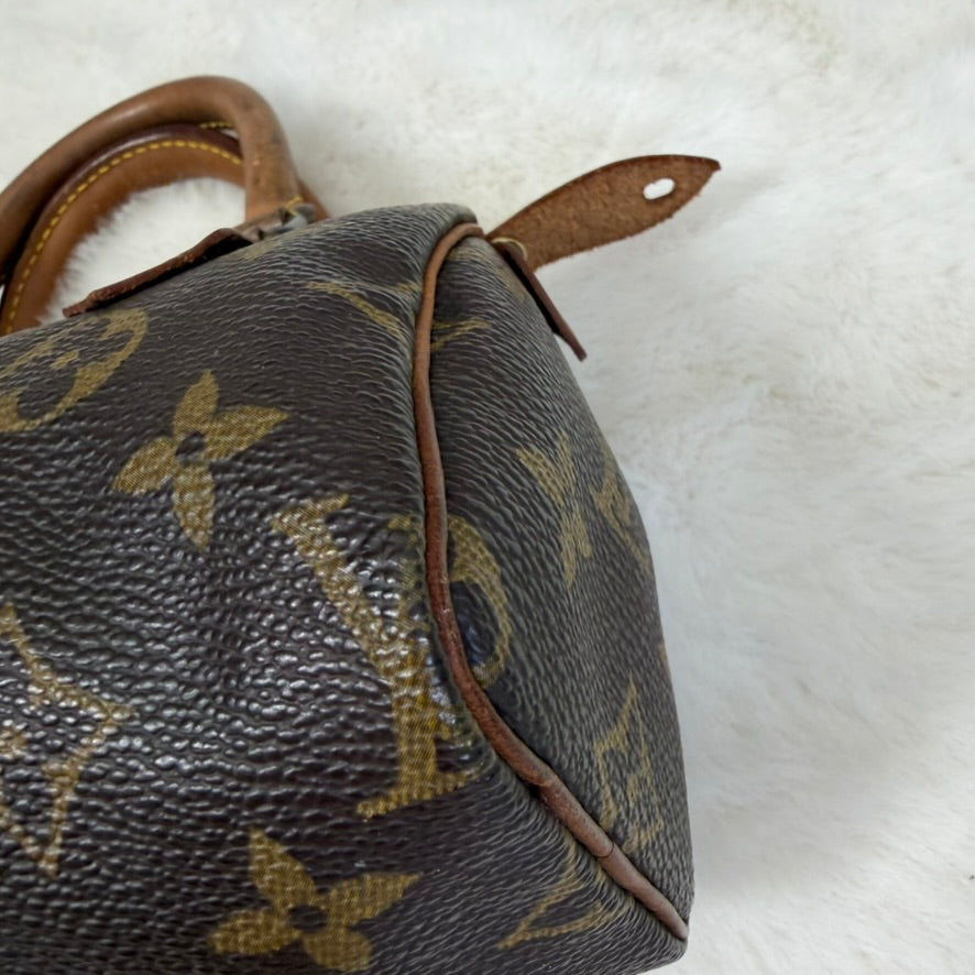 Louis Vuitton Brown Monogram Mini Speedy Crossbody Bag