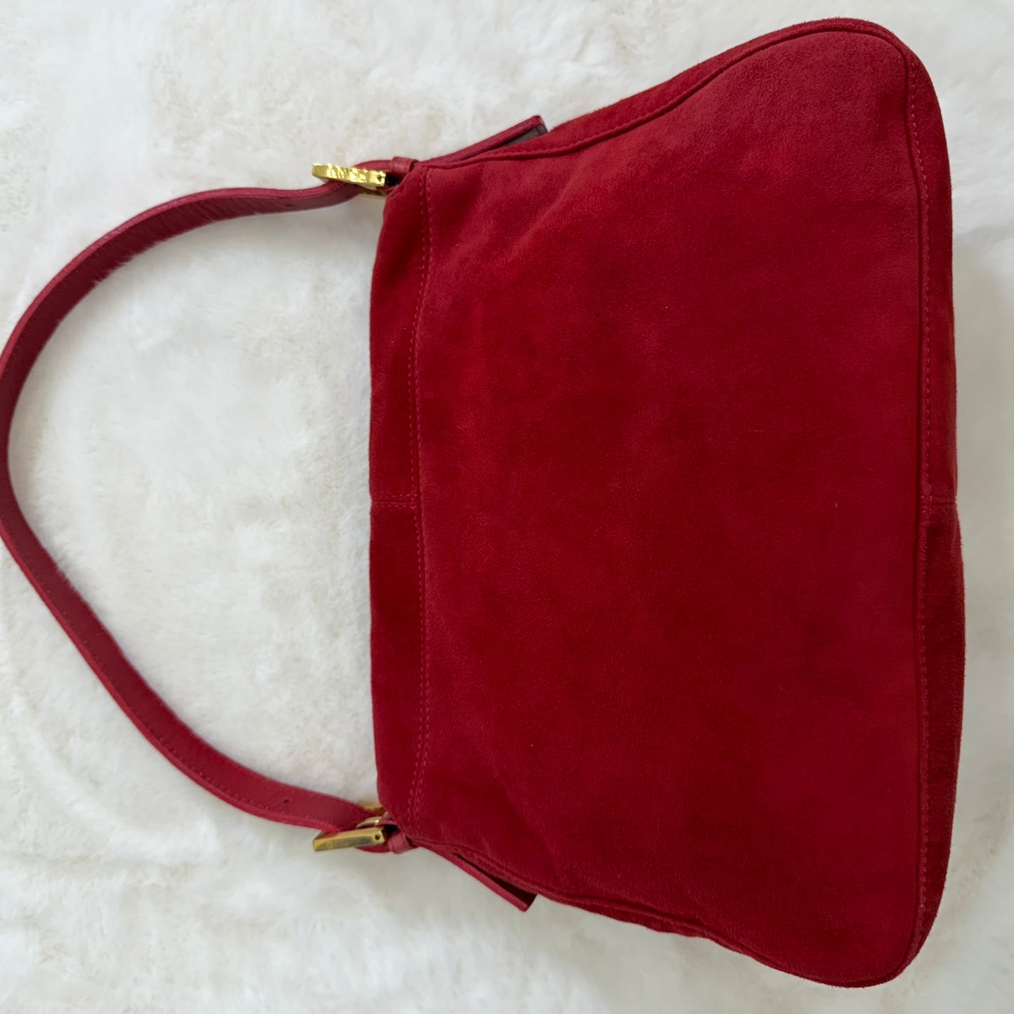 Fendi Red Mamma Baguette Shoulder bag