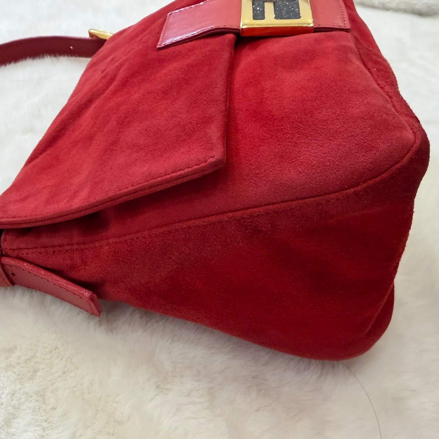 Fendi Red Mamma Baguette Shoulder bag