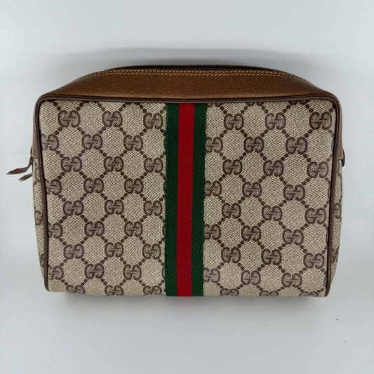 Gucci GG Monogram with Sherry line Clutch