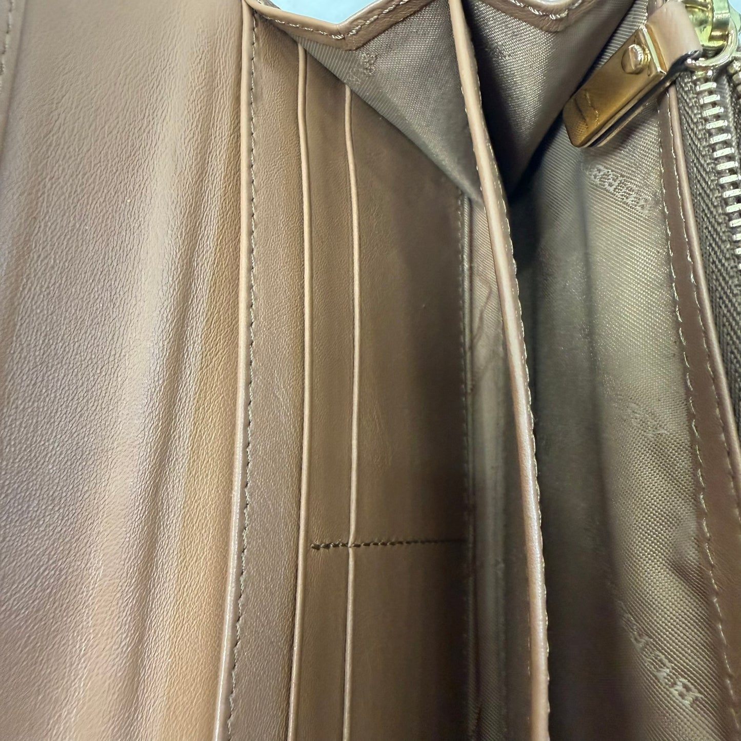 Burberry Gold Glitter Long Wallet