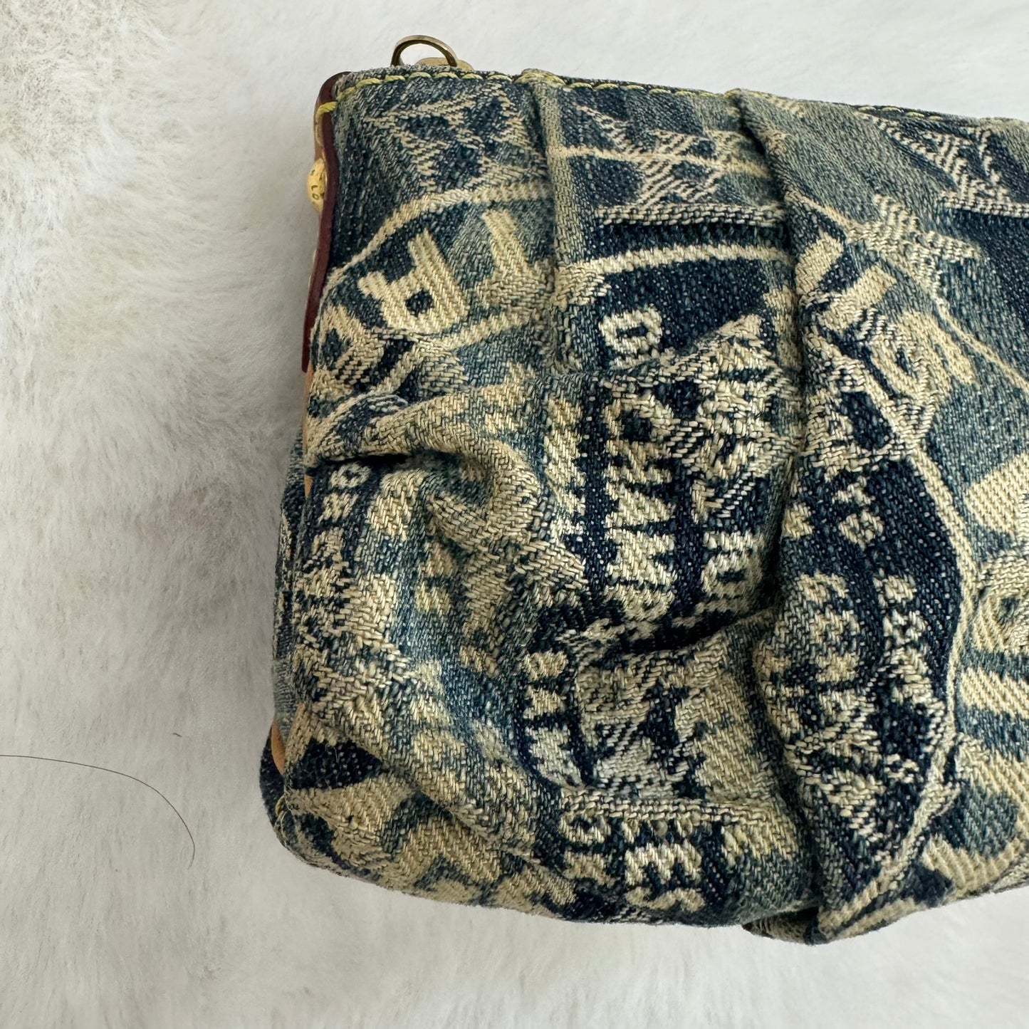 Louis Vuitton Blue Denim Pouch