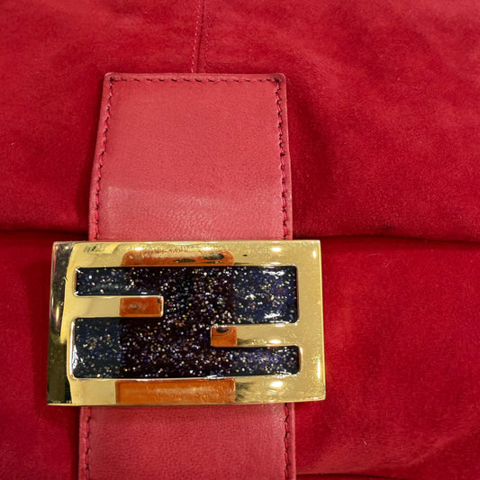 Fendi Red Mamma Baguette Shoulder bag