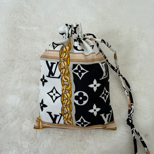 Louis Vuitton Black and White Cosmetic Bag