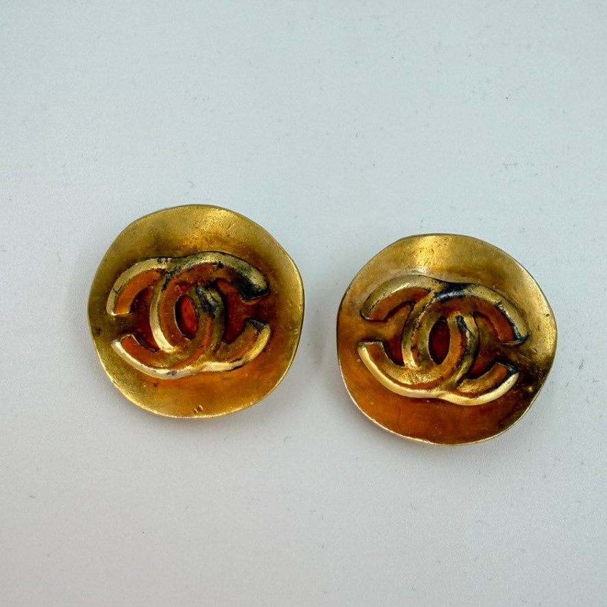 Chanel Gold CoCo Mark Earrings