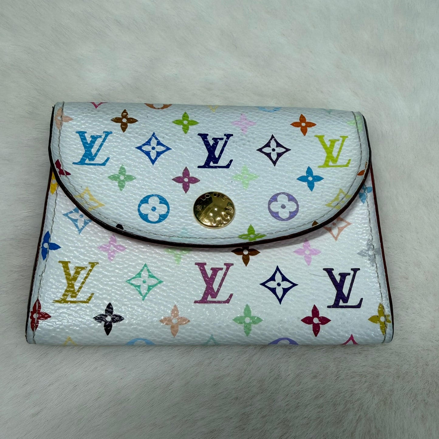 Louis Vuitton White Murakami Wallet