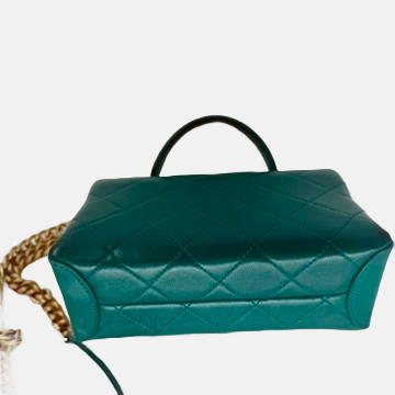 CHANEL Green Spirit Top Handle Crossbody Bag