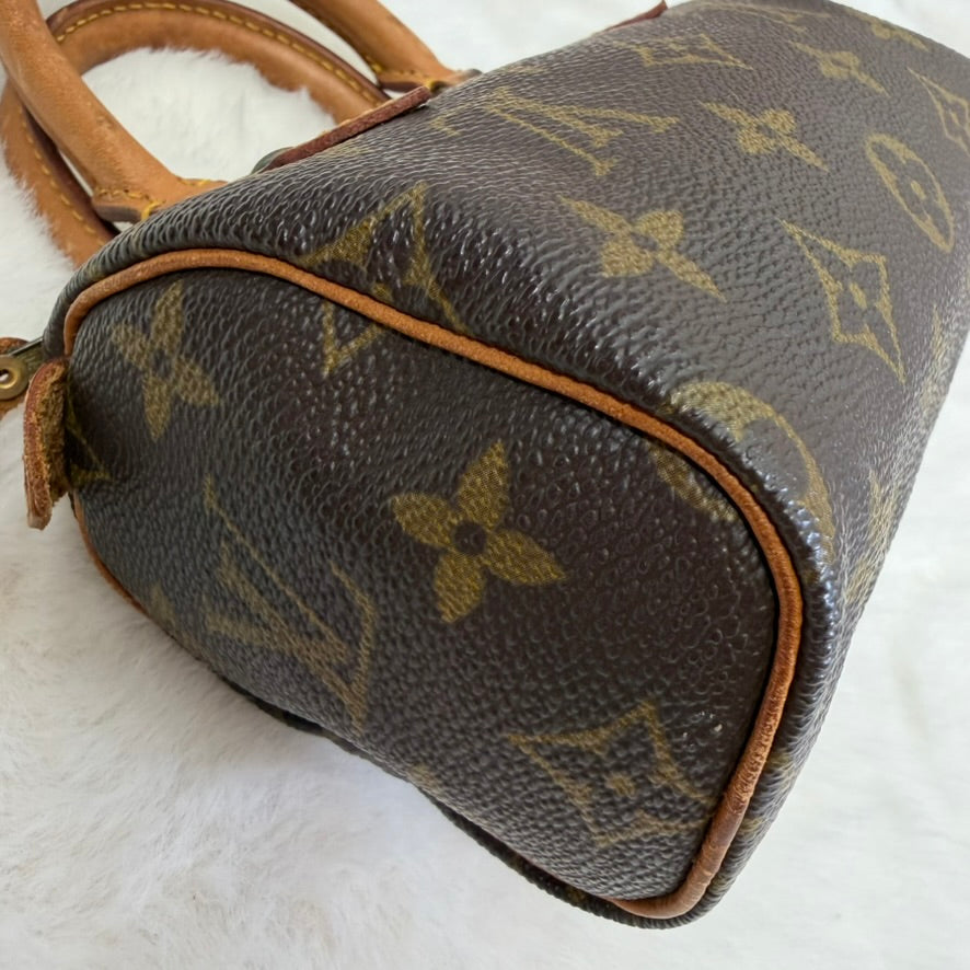 Louis Vuitton Brown Monogram Mini Speedy Crossbody Bag