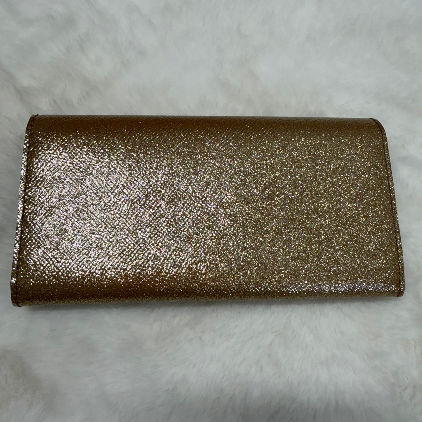 Burberry Gold Glitter Long Wallet