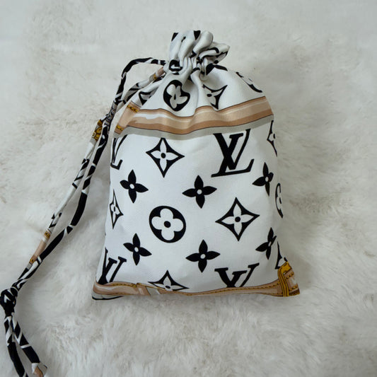 Louis Vuitton Black and White Cosmetic Bag